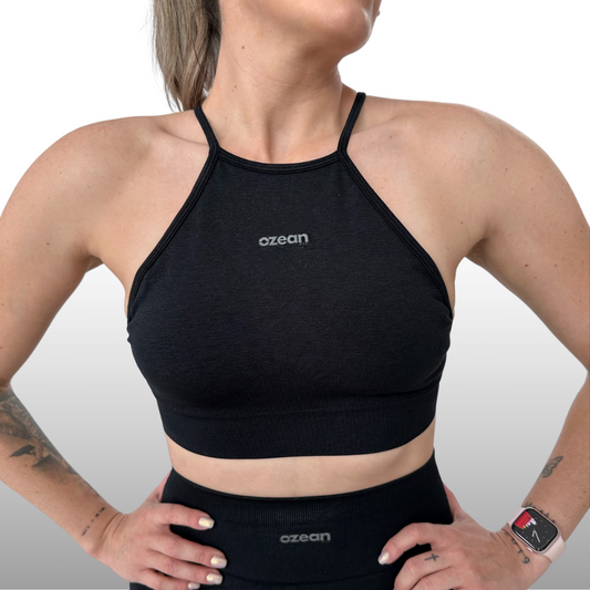 Top Deportivo Peach Black