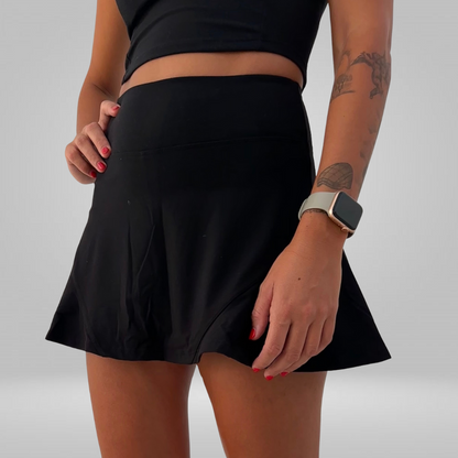 Conjunto Skirt + Top Black Panther